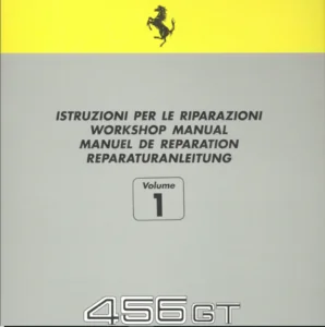Ferrari 456 Factory Service Manual – PDF Format (Download)