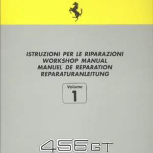Ferrari 456 Factory Service Manual – PDF Format (Download)