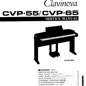 Yamaha Cvp55 Cvp65 Cvp 55 Cvp 65 Complete Service Manual - PDF Download