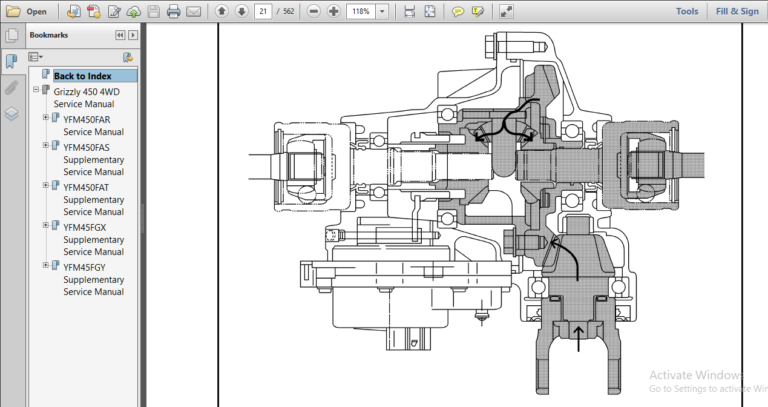 Yamaha Grizzly 450 ATV Shop Manual 2003-2014 - PDF DOWNLOAD