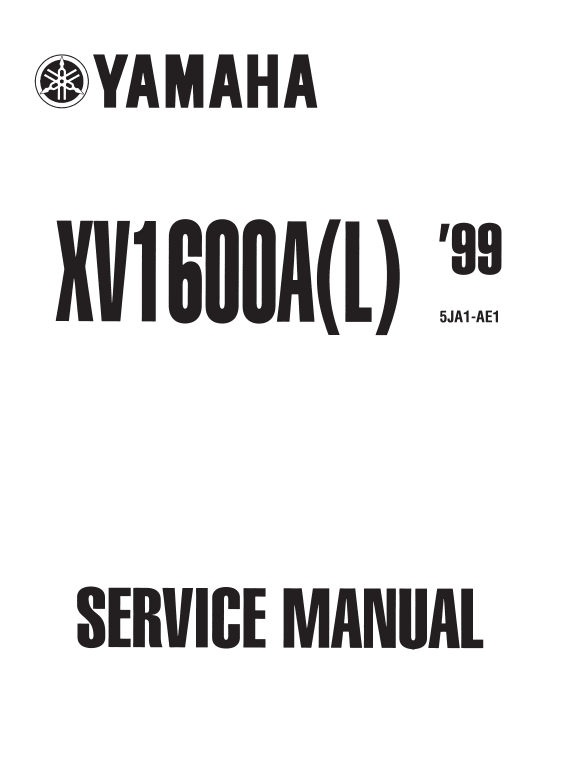 Yamaha Xv1600 Wild Star Service Repair Pdf Manual 1999 2005 - PDF