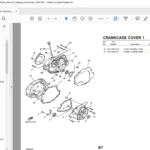 Yamaha Yfm200dxs Atv Parts Manual Catalog Download 1986  - PDF Download