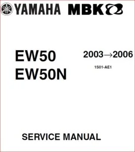 Yamaha Ew50 & Ew 50N 2003-2006 Workshop Service Repair Manual - PDF DOWNLOAD