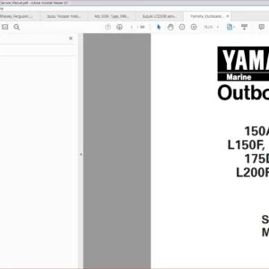Yamaha Outboard 150a 150f Service Manual - PDF DOWNLOAD