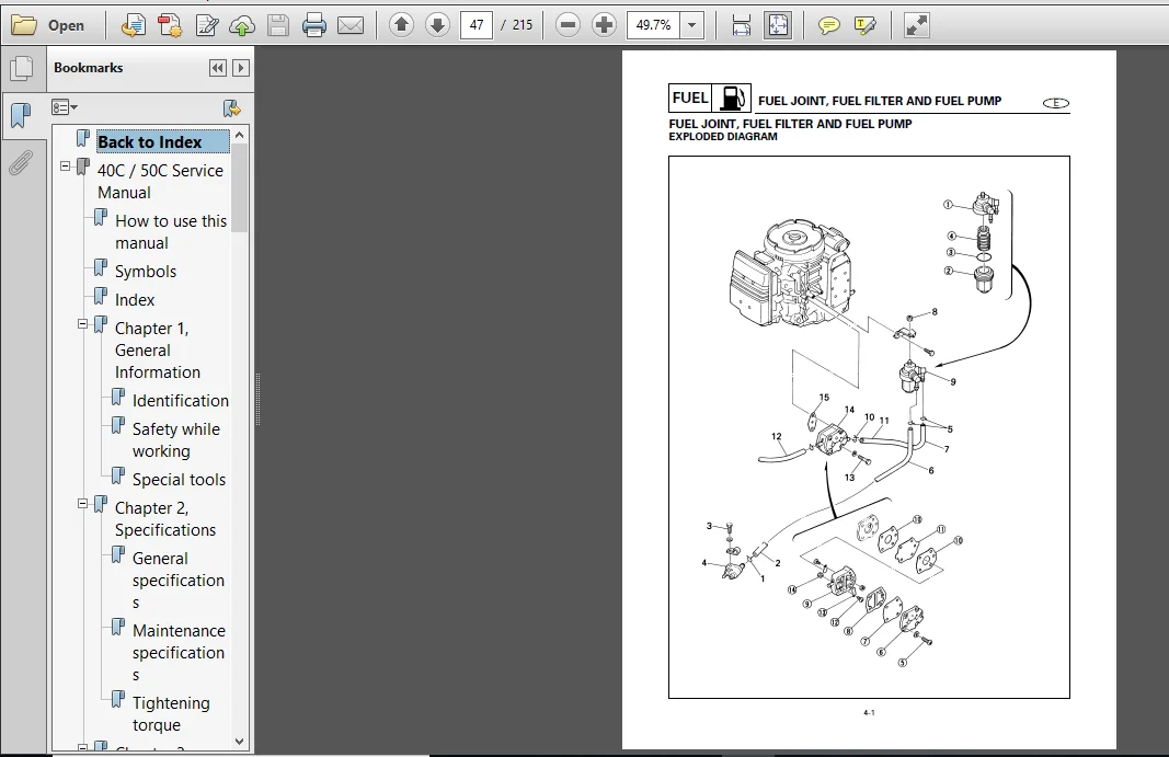 Yamaha Outboard 40c 50c 40tlrd 50tlrd Factory Service Repair Workshop Manual Instant Download - PDF Download - Image 4