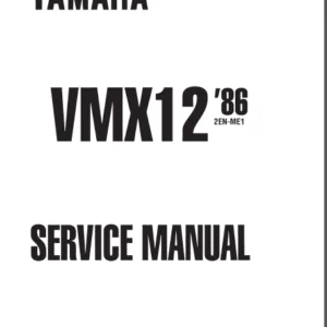 Yamaha Vmx 12 Vmax 1200 Workshop Repair Manual Download All 1986-1997 Models Covered - PDF DOWNLOAD