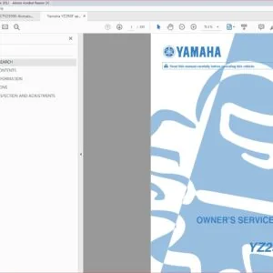 Yamaha Yz250f Service Manual Repair 2013 Yz 250f - PDF DOWNLOAD