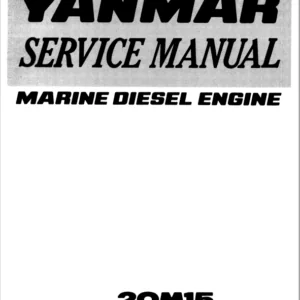 Yanmar Marine Diesel Engine 2qm15 Service Repair Workshop Manual - PDF DOWNLOAD