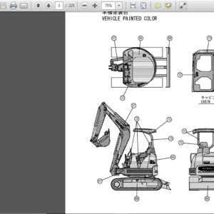 Yanmar Vio30-1 Crawler Backhoe Parts Catalog Manual - PDF DOWNLOAD