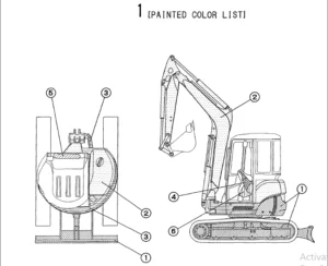 Yanmar Vio50 2 Crawler backhoe Parts Catalogue Manual - PDF DOWNLOAD