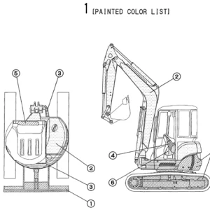 Yanmar Vio50 2 Crawler backhoe Parts Catalogue Manual - PDF DOWNLOAD