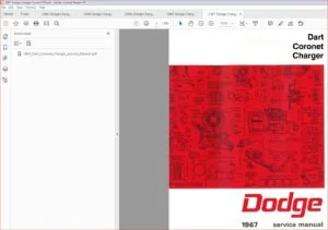1966 - 1970 Dodge Charger Service Repair Workshop Manual - DOWNLOAD