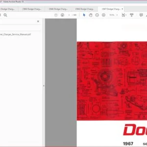 1966 - 1970 Dodge Charger Service  Repair Workshop Manual - DOWNLOAD
