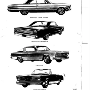 1966 Plymouth Valiant V-100 V-200 Signet Barracuda Service Repair Manual - PDF Download