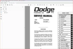 1970 Dodge Challenger Complete Service Manual - DOWNLOAD