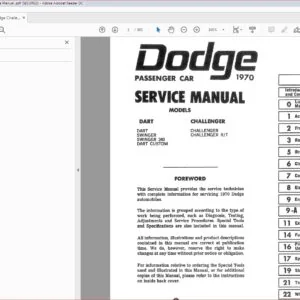 1970 Dodge Challenger Complete Service Manual - DOWNLOAD