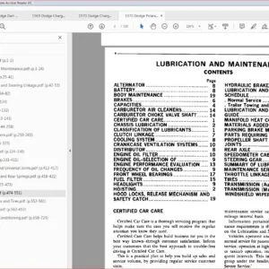 1970 Dodge Polara &  Monaco Service Repair Manual - PDF DOWNLOAD