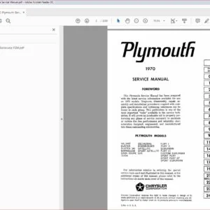 1970 Plymouth Baracuda Complete Service Manual - Download