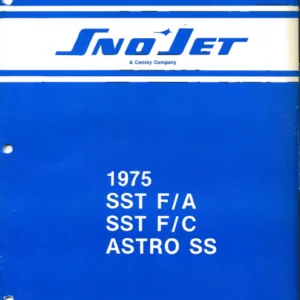 1975 Sno Jet Snojet Astro Jet Sst Parts Manual - Download