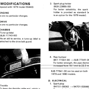 1980 - 1981 Yamaha Ex440 Exciter Snowmobile Repair Manual - Pdf DOWNLOAD