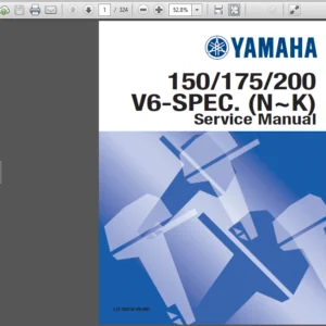1986 Yamaha V6 Special J Outboard Service Repair Maintenance Manual - DOWNLOAD