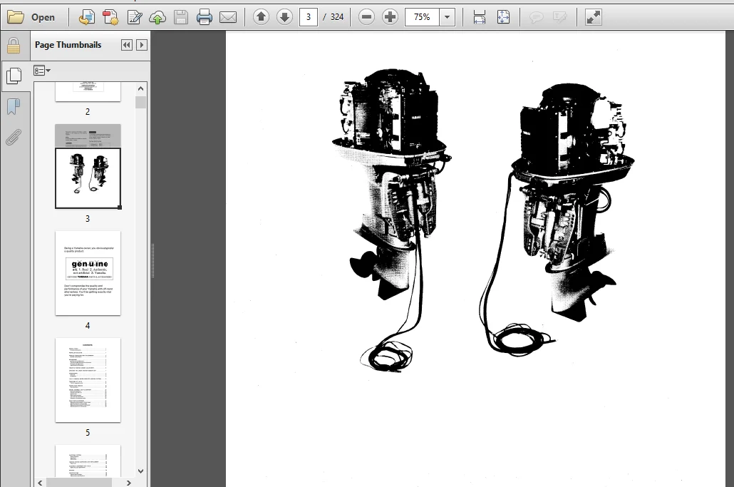 1986 Yamaha V6 Special J Outboard Service Repair Maintenance Manual - DOWNLOAD - Image 3