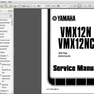 1988 Yamaha Vmax Service Repair Maintenance Manual - PDF DOWNLOAD