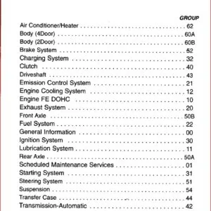 1998 - 1999 Kia Sportage Service Manual - DOWNLOAD