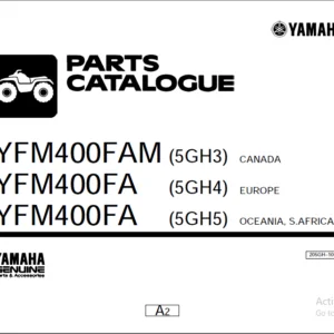 2000 Yamaha Atv Yfm400fam Yfm400fa Parts Catalogue  -  PDF DOWNLOAD