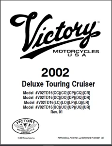 2002 Victory Deluxe Touring Cruiser Motorcycle Parts Manual - DOWNLOAD