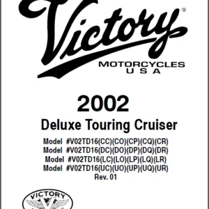 2002 Victory Deluxe Touring Cruiser Motorcycle Parts Manual - DOWNLOAD