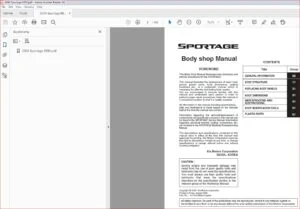2004 Kia Sportage Body Service Repair Manual - pdf DOWNLOAD
