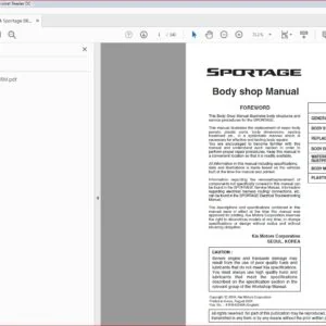 2004 Kia Sportage Body Service Repair Manual - pdf DOWNLOAD