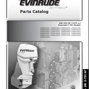 2005 Johnson Evinrude 200hp 225hp 250hp E tec Parts Catalog Manual - Download