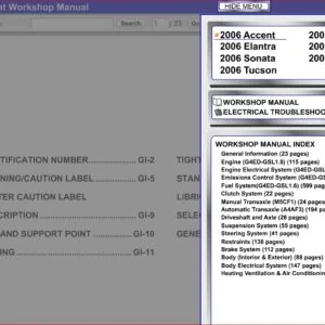 2006 Hyundai  Accent Service Repair Manual - DOWNLOAD