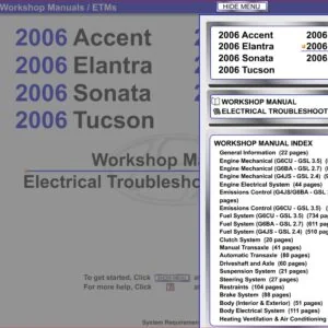 2006 Hyundai  Santa Fe Service Repair Manual - DOWNLOAD