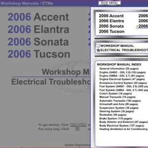 2006 Hyundai Tiburon Service Repair Manual- Download