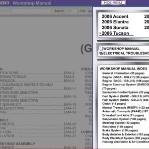 2006 Hyundai Tucson Service Repair Manual - DOWNLOAD