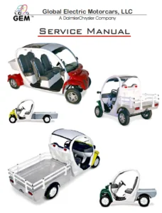 2008 - 2010 Gem Golf Car Electric Car Repair Service Manual - Download