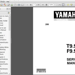 2010 Yamaha T9.9W F9.9W Hp Service Repair Manual - DOWNLOAD