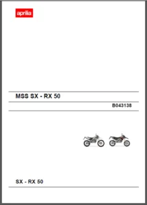 Aprilia Rx50 sx50 2012 Workshop Service Manual - DOWNLOAD