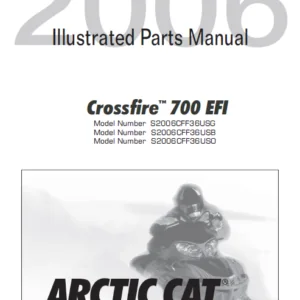 Arctic Cat Snowmobile Crossfire 700 Efi Illustrated Parts Manual - Download