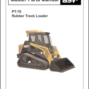 Asv Pt 70 Rubber Track Loader Illustrated Master Parts List Manual - Download