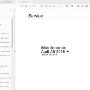 Audi A5 F5 F53 F57 F5A 2016 - 2020 Complete Service Repair Workshop Manual - Download