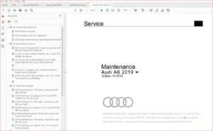 Audi A6 2018 - 2020 Complete Service Repair Workshop Manual - Download
