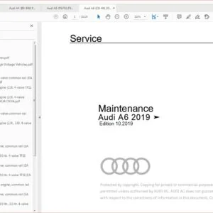 Audi A6 2018 - 2020 Complete Service Repair Workshop Manual - Download