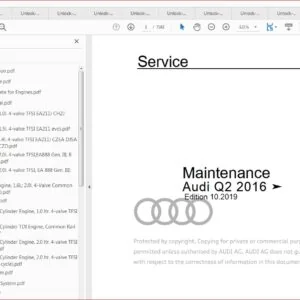 Audi Q2 GA,GAB  2016 - 2020 Complete Service Repair Workshop Manual - Download