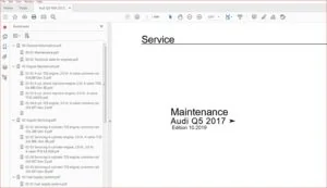 Audi Q5 2017 - 2020 Complete Service Repair Workshop Manual - Download