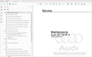 Audi Q7 2015 - 2019 Complete Service Repair Workshop Manual - Download