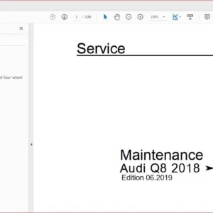 Audi Q8  2018 - 2020 Complete Service Repair Manual PDF